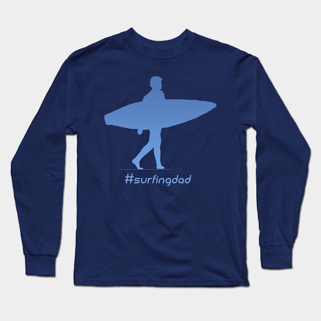 #surfing dad Long Sleeve T-Shirt by junochaos